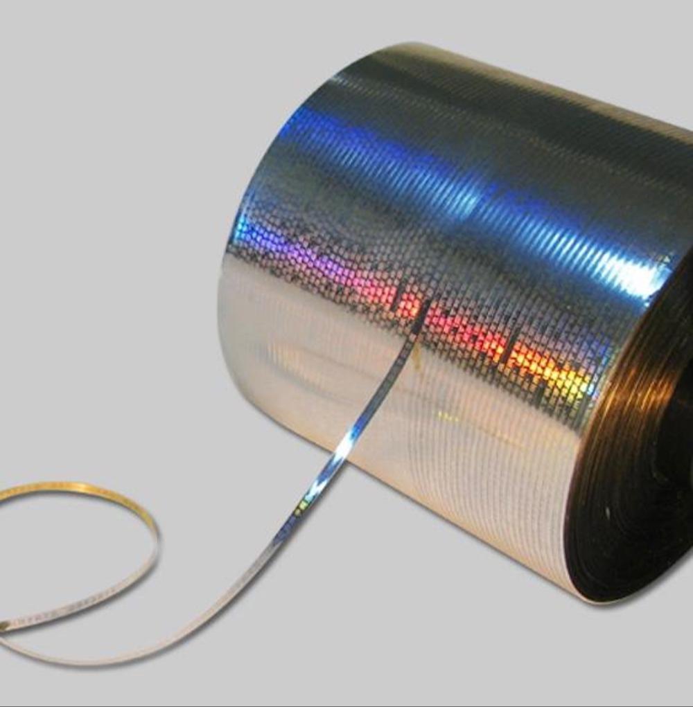 Silver Holographic Tear Tape 2 mm x 10000 Meters